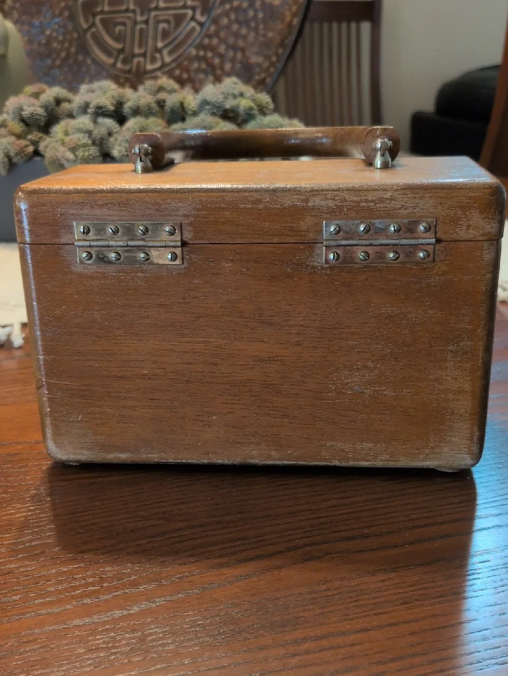 Darling Forsum Vintage Wooden Box Hangbag with Handle - Picture 4 of 11